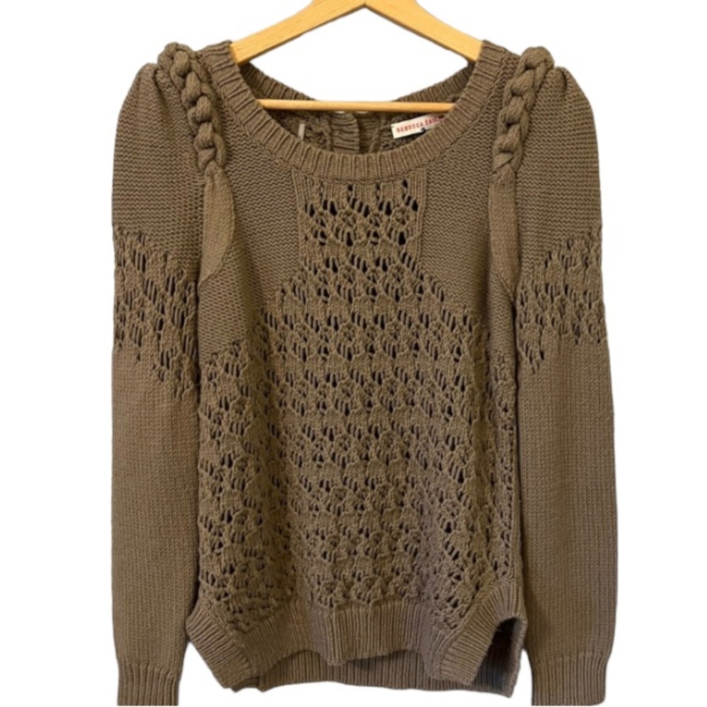 Rebecca Taylor Braided Sweater